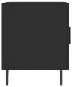 Mesa de cabeceira 40x40x50 cm derivados de madeira preto