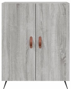 Aparador 69,5x34x90 cm derivados de madeira cinzento sonoma