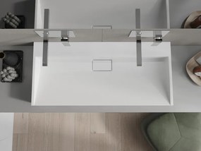 Mexen Ava lavatório de bancada de aglomerado B/O 100 x 46 cm, branco - 23011000