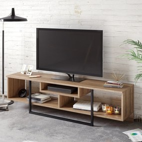Móvel TV Asal – Nogueira/Preto – 149,4 x 40,2 x 35,2 cm