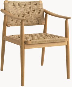 Cadeiras de jantar para jardim em madeira de teca Coral Bay, conjunto de 2