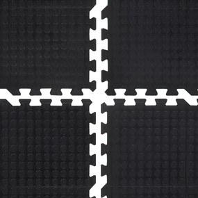 Ladrilho de borracha 12 mm 90x120 cm preto