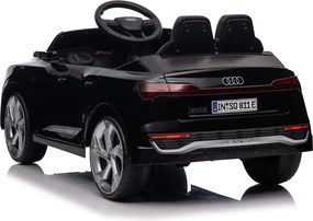 Carro elétrico para Crianças 12V 4x4 Audi SQ8, Rodas de espuma EVA, comando, assento Couro ecológico Preto