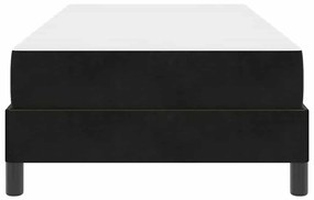 Cama box spring com colchão Preto 90 x 200 cm Veludo