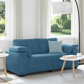Sofá-luvas 140 cm veludo azul
