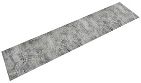 136572 vidaXL Tapete de cozinha lavável 60x300 cm veludo padrão betão