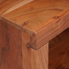 Estante 80 x 30 x 110 cm Madeira Sólida de Acácia