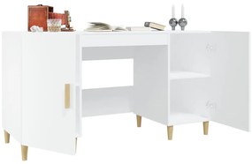 Secretária 140x50x75 cm derivados de madeira branco