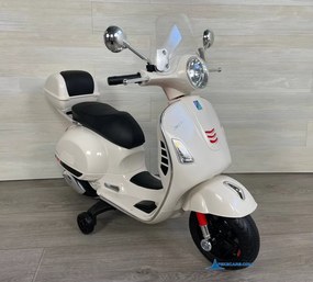 Mota elétrica para crianças Vespa GTS-S 12V Branca