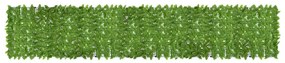 Tela de varanda com folhas verdes 500x100 cm