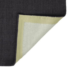 Tapete sisal natural 80x300 cm preto