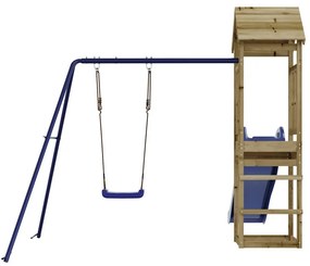 Conjunto de brincar para exterior madeira de pinho impregnada