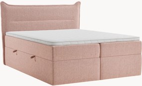 Cama divã em chenille artesanal com arrumação Rialta, H3