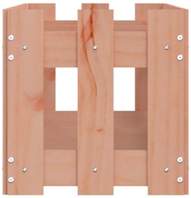 Canteiro elevado c/ design de cerca 150x30x30cm madeira douglas