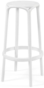 Banco Alto WOODY 77H - Pack 30 unidades, Branco