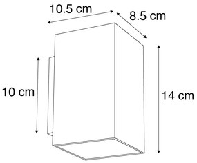 LED Aplique moderno preto 2-lâmpadas-WiFi-GU10 - SANDY Design,Moderno