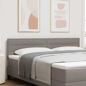 Cabeceira vidaXL Design Linhas Taupe 180 cm Tecido