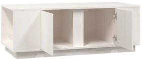 Mesa de centro 110x50x40 cm pinho maciço branco