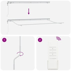 Toldo Retrátil Manual Antracite e Branco