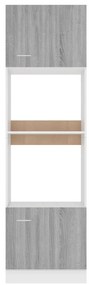 Armário micro-ondas “Lyon” 60x57x207 cm cinza sonoma