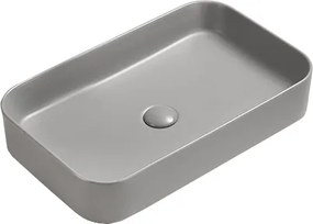 Mexen Vena lavatório de bancada 71 x 37 cm, cinza claro mate - 22196061