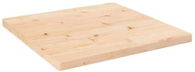 Tampo de mesa quadrado 40x40x2,5 cm pinho maciço branco
