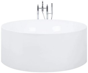Banheira autónoma em acrílico branco ⌀ 140 cm IBIZA Beliani