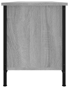 Móvel TV c/ portas 102x35x45 cm deriv. madeira cinzento sonoma