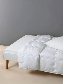 Edredão microfibra temperado com efeito volumoso branco