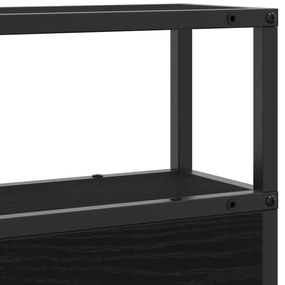 Cabeceira de armazenamento Carvalho preto 90 cm