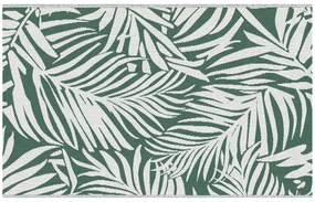 Tapete de Exterior 152x243 cm Tapete Reversível com Padrão de Folhas p