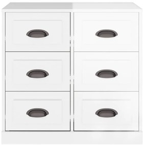 Aparador 70x35,5x67,5 cm derivados de madeira branco brilhante
