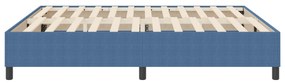 Cama Box Spring VidaXL Azul Super King em Tecido Veludo