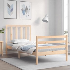 vidaXL Cama sem colchão 100x200 cm madeira de pinho maciça
