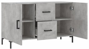 Aparador 100x36x60 cm derivados de madeira cinzento cimento