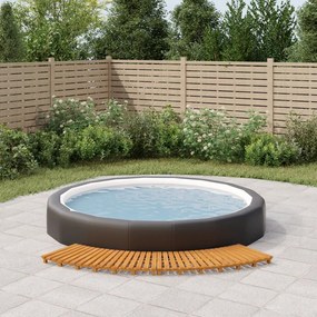 vidaXL Degrau para spa 2 pcs madeira de acácia maciça