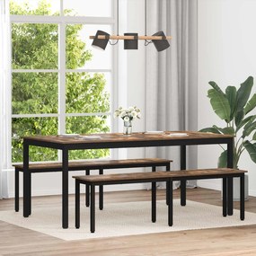 vidaXL Mesas de jantar Madeira processada