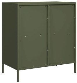 Aparador 68x39x73,5 cm aço laminado a frio verde-azeitona