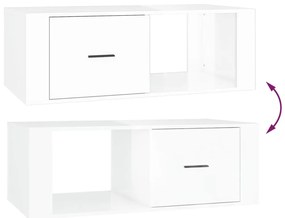 Mesa de centro 100x50,5x35cm derivados madeira branco brilhante