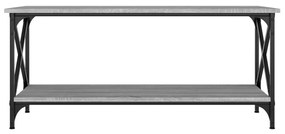 Mesa de centro 100x45x45cm derivados madeira/ferro cinza sonoma