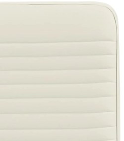 Cadeiras de jantar 4 pcs veludo cor creme