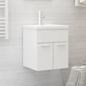 Armário lavatório 41x38,5x46 cm derivados de madeira branco