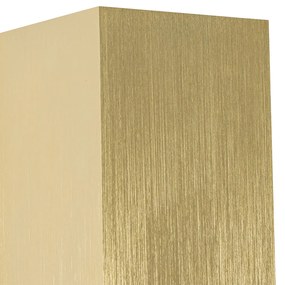 Candeeiro de parede design quadrado dourado 2 luzes - Sab Honey Design