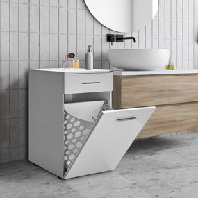 Armário de casa de banho "Lotus" com cesto de roupa - Design Moderno -