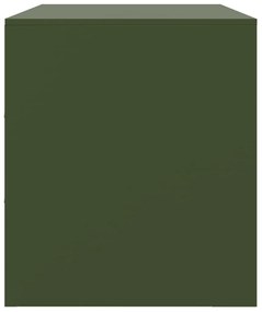 Móvel de TV 99x39x44 aço verde azeitona