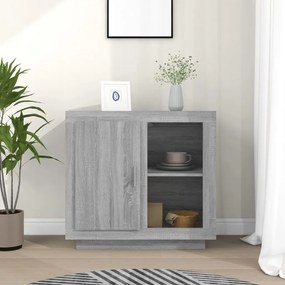 vidaXL Aparador 80x40x75 cm cinzento sonoma