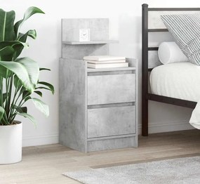 Mesas de cabeceira com 2 gavetas 2 pcs 38x34x80 cm
