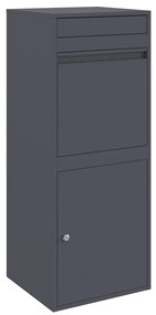 Caixa para entrega de pacotes Antracite 41 x 38 x 103 cm Aço