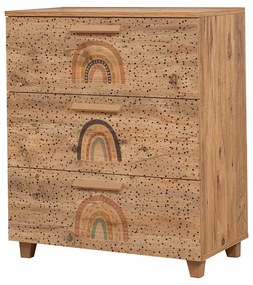 Cômoda Leva Gravis – Pine Atlantic – 80x95x43 cm