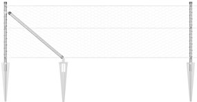 Cerca Hexagonal vidaXL 0.6x10 m Aço Galvanizado